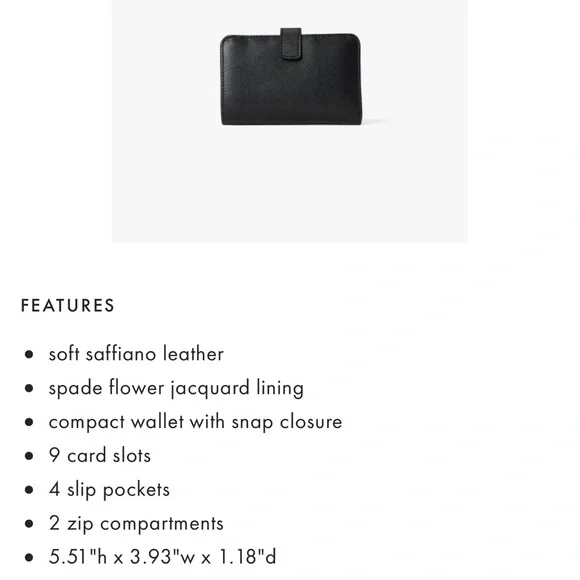 KATE SPADE NEW YORK Spencer Compact Wallet - Picture 7 of 7